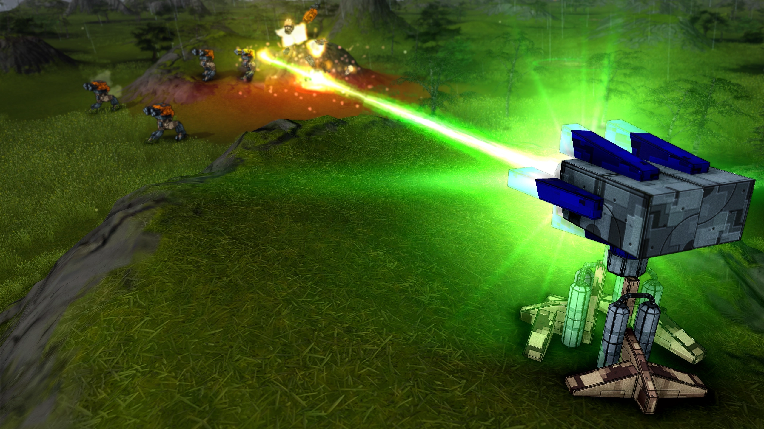 Jericho units holding a chokepoint against an attack